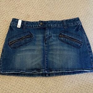 Soundgirl Blue Mini Denim Jean Skirt Casual 28
